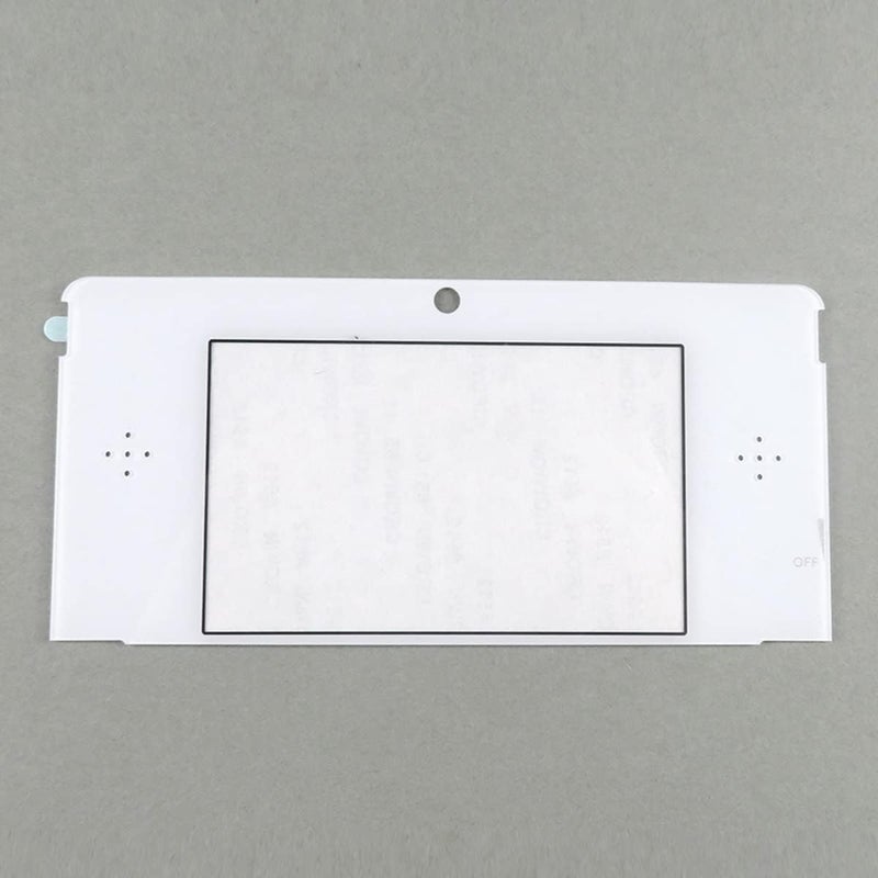 VANJUNN 2pcs Replacement 3DS Display Glass Faceplate Top Front LCD Screen Lens Cover for Nintendo 3DS (3DS-DISPLAY-FACEPLATE-2PACK, White, Plastic) - Image 4